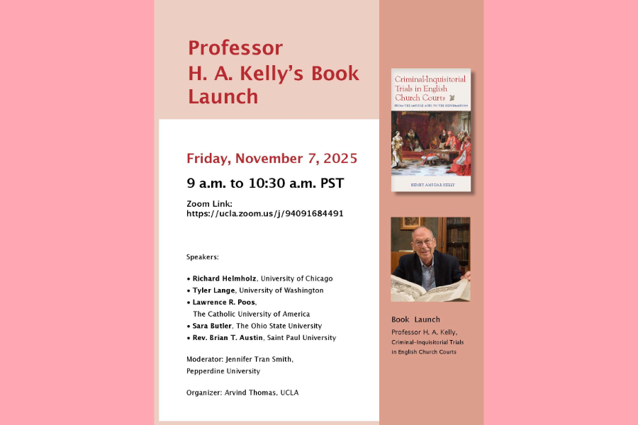 Informational flyer with text describing event along with picture of author and book cover.