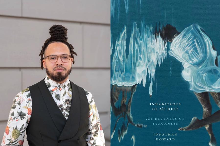Photo of Jonathan Howard along with photo of Howard's book cover.