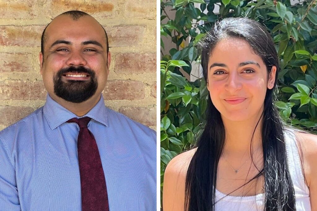 Pictured left to right: Alfons Rosales and Megan Vahdat.